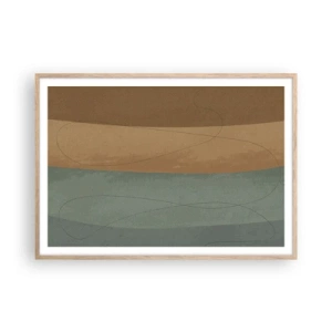 Affiche dans un chêne clair - Poster - Composition horizontale - 100x70 cm