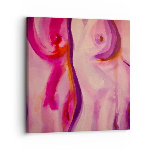 Impression sur toile - Image sur toile - Ode à la féminité - 30x30 cm