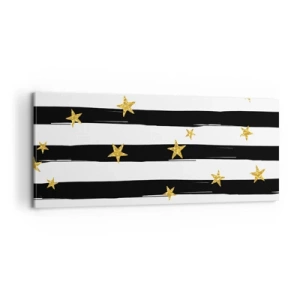 Impression sur toile - Image sur toile - Nous sommes tous nés sous une bonne étoile - 100x40 cm