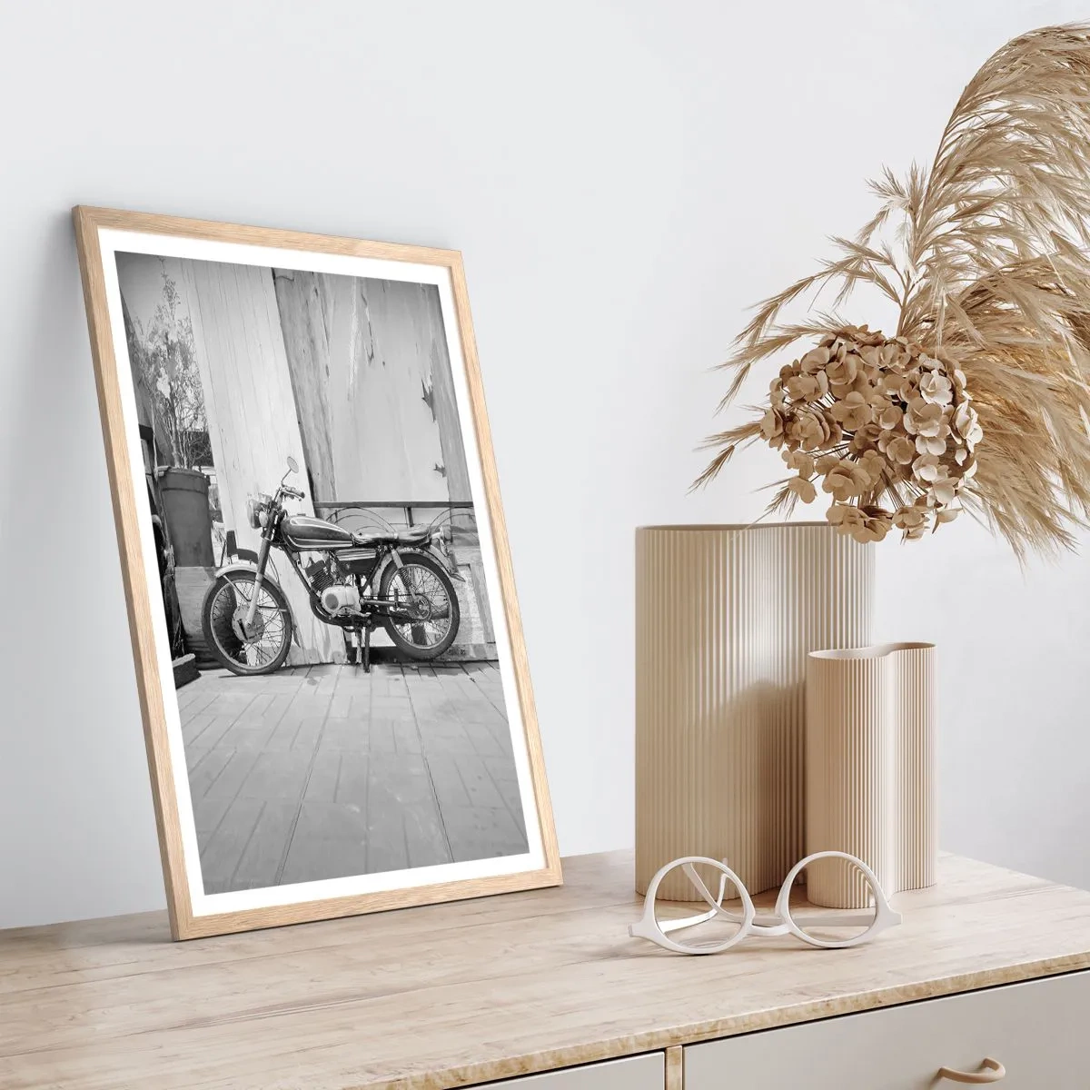 Affiche dans un chêne clair - Poster - Classique au dessus de tout - 50x70 cm