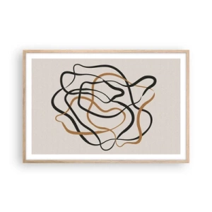 Affiche dans un chêne clair - Poster - Tout s'est mal déroulé - 91x61 cm