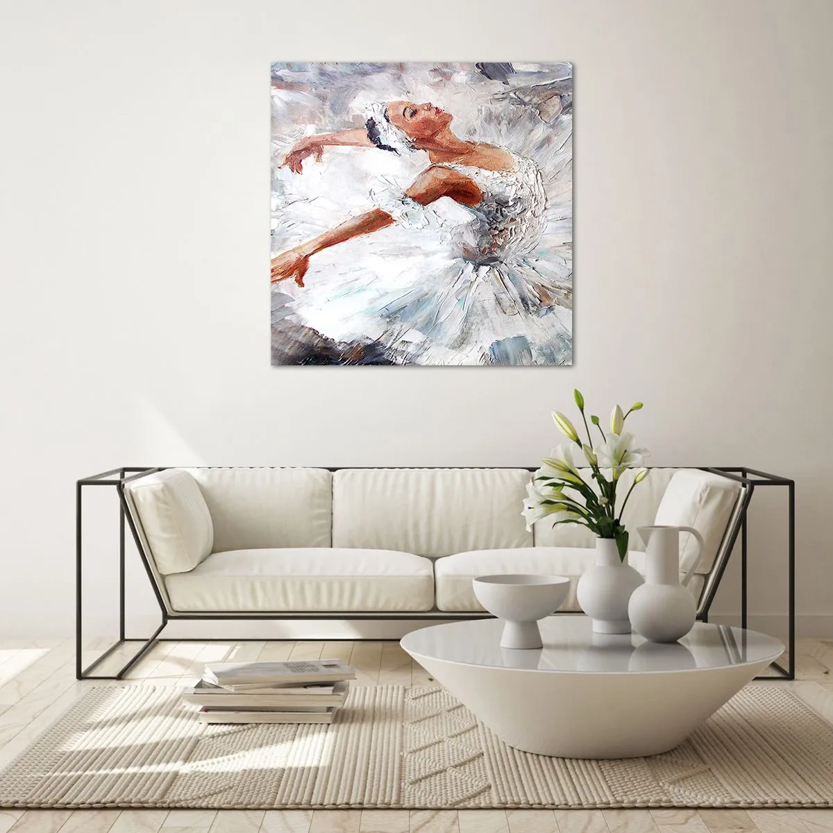 Impression sur verre - Image sur verre - Délicat et léger comme du tulle - 50x50 cm