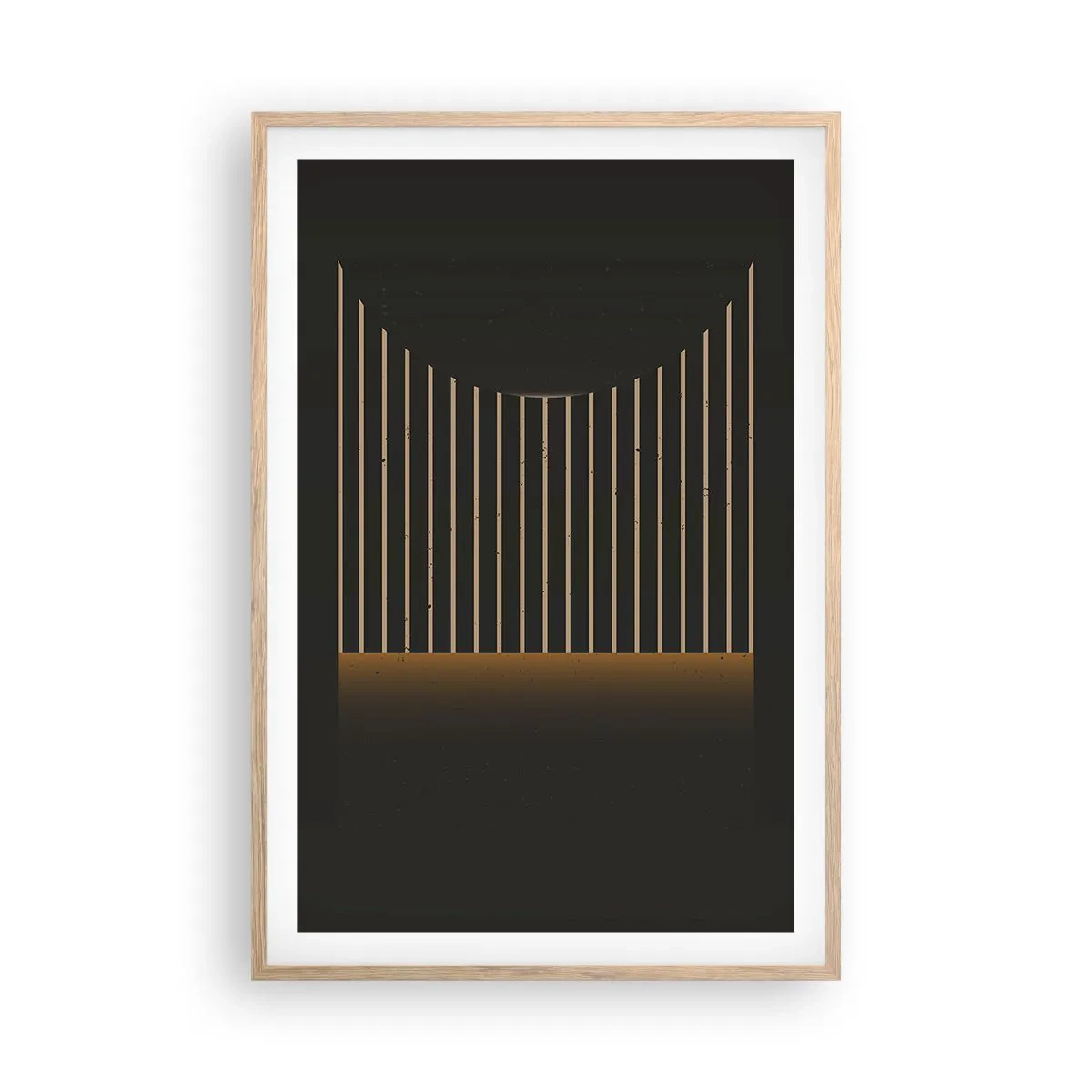 Affiche dans un chêne clair - Poster - Explorez les ténèbres - 61x91 cm