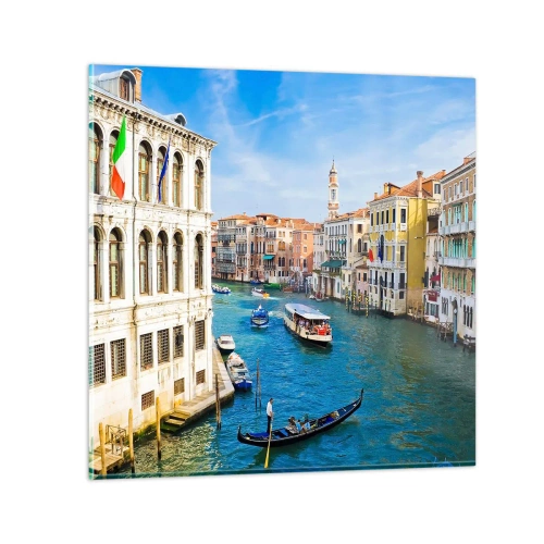 Impression sur verre - Image sur verre - Trafic de rue unique au monde - 30x30 cm