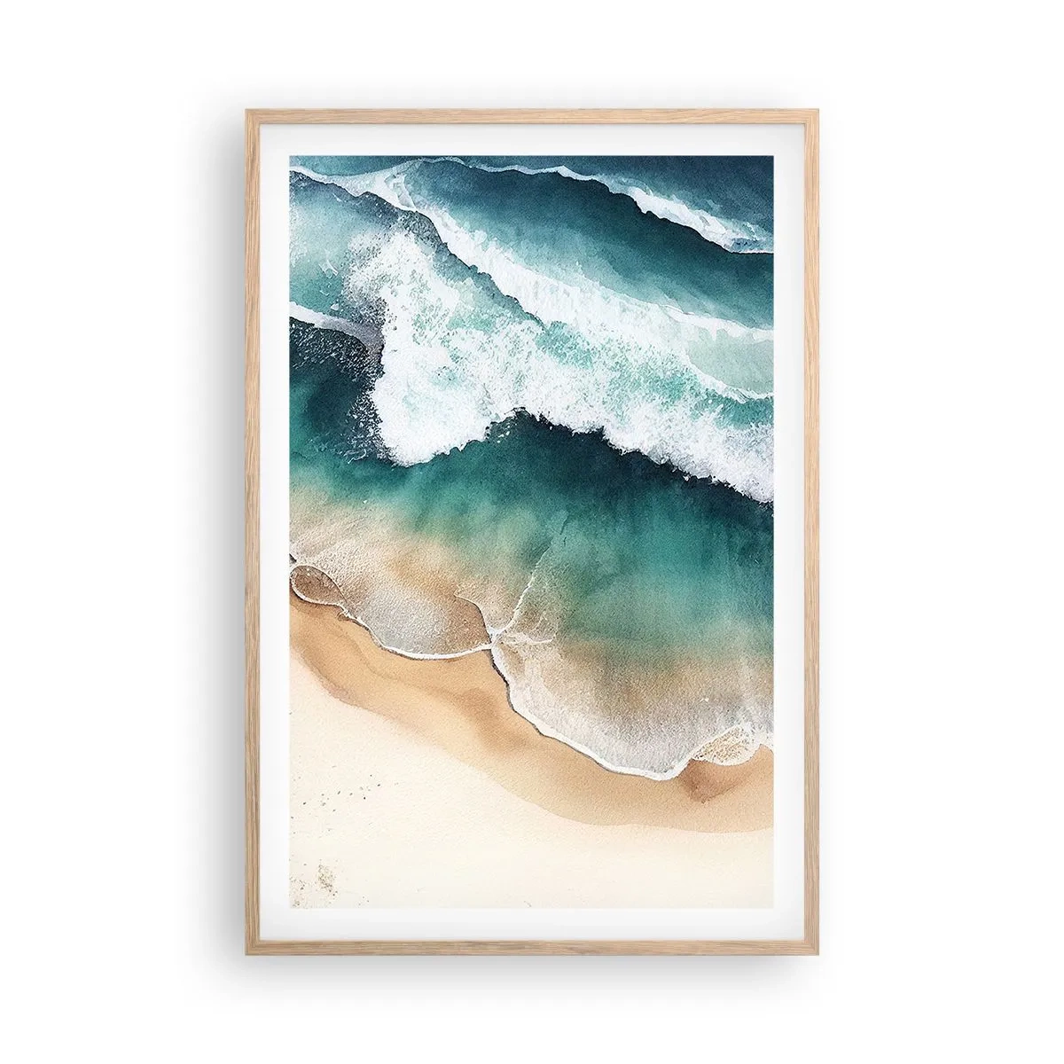 Affiche dans un chêne clair - Poster - La rencontre éternelle - 61x91 cm