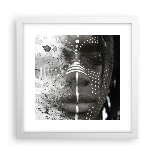 Affiche dans un cadre blanc - Poster - Découvrez l'esprit primal - 30x30 cm