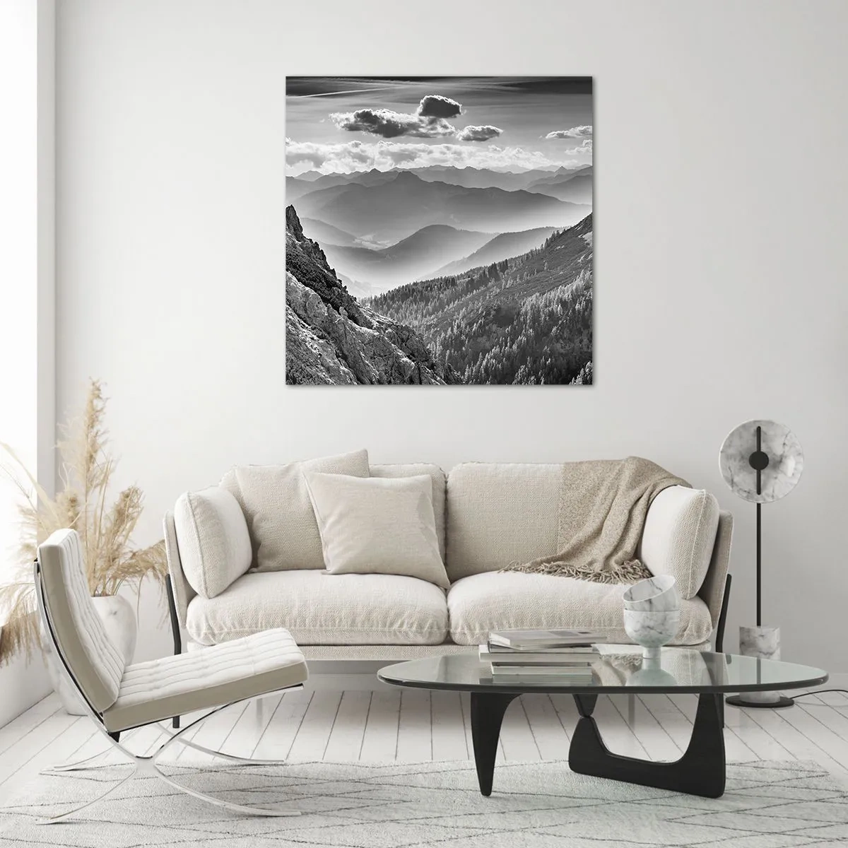 Impression sur verre - Image sur verre - Jusqu'à l'horizon - 50x50 cm