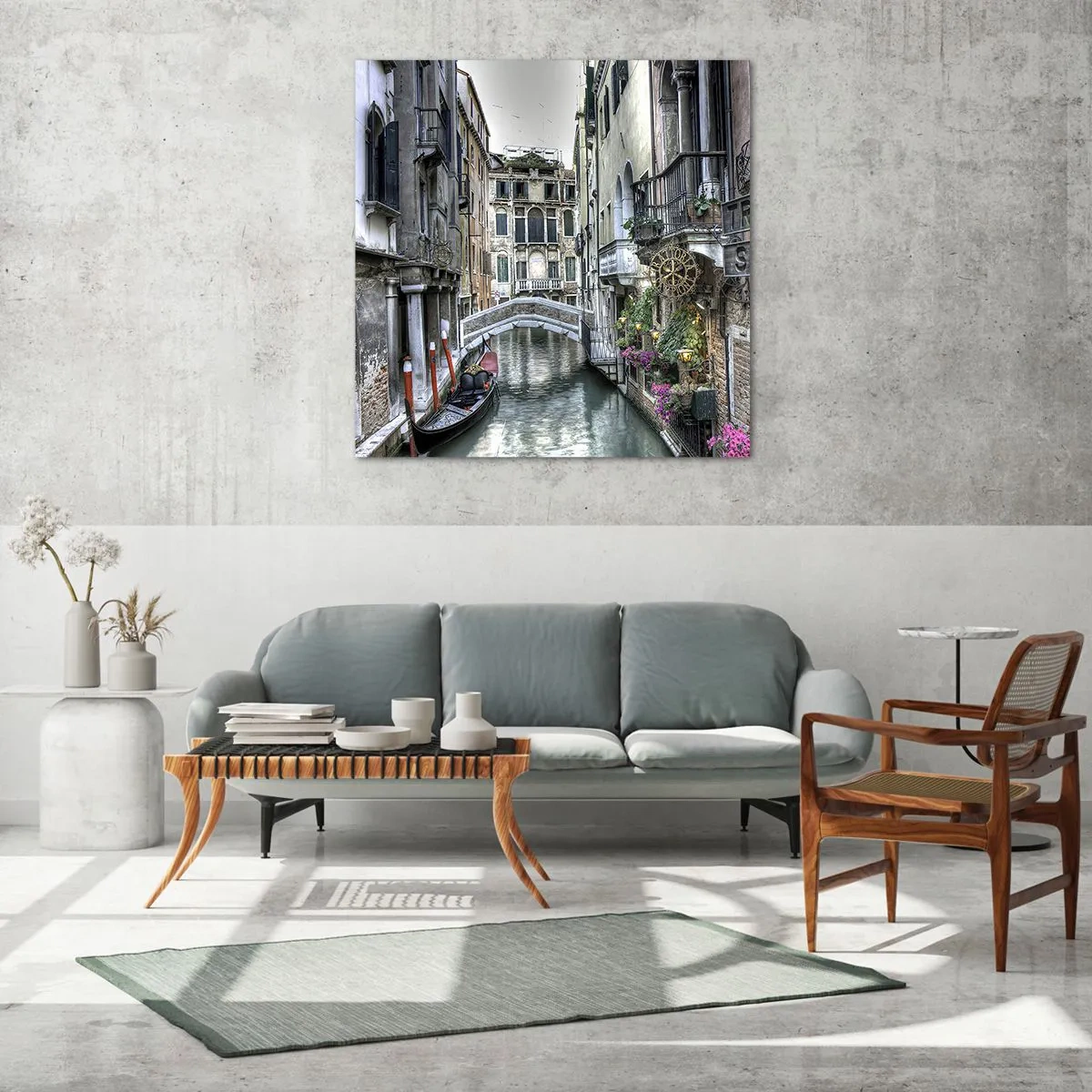 Impression sur verre - Image sur verre - Pendant des siècles dans une réflexion silencieuse - 70x70 cm