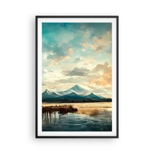 Affiche dans un cadre noir - Poster - Sous la protection du ciel - 61x91 cm