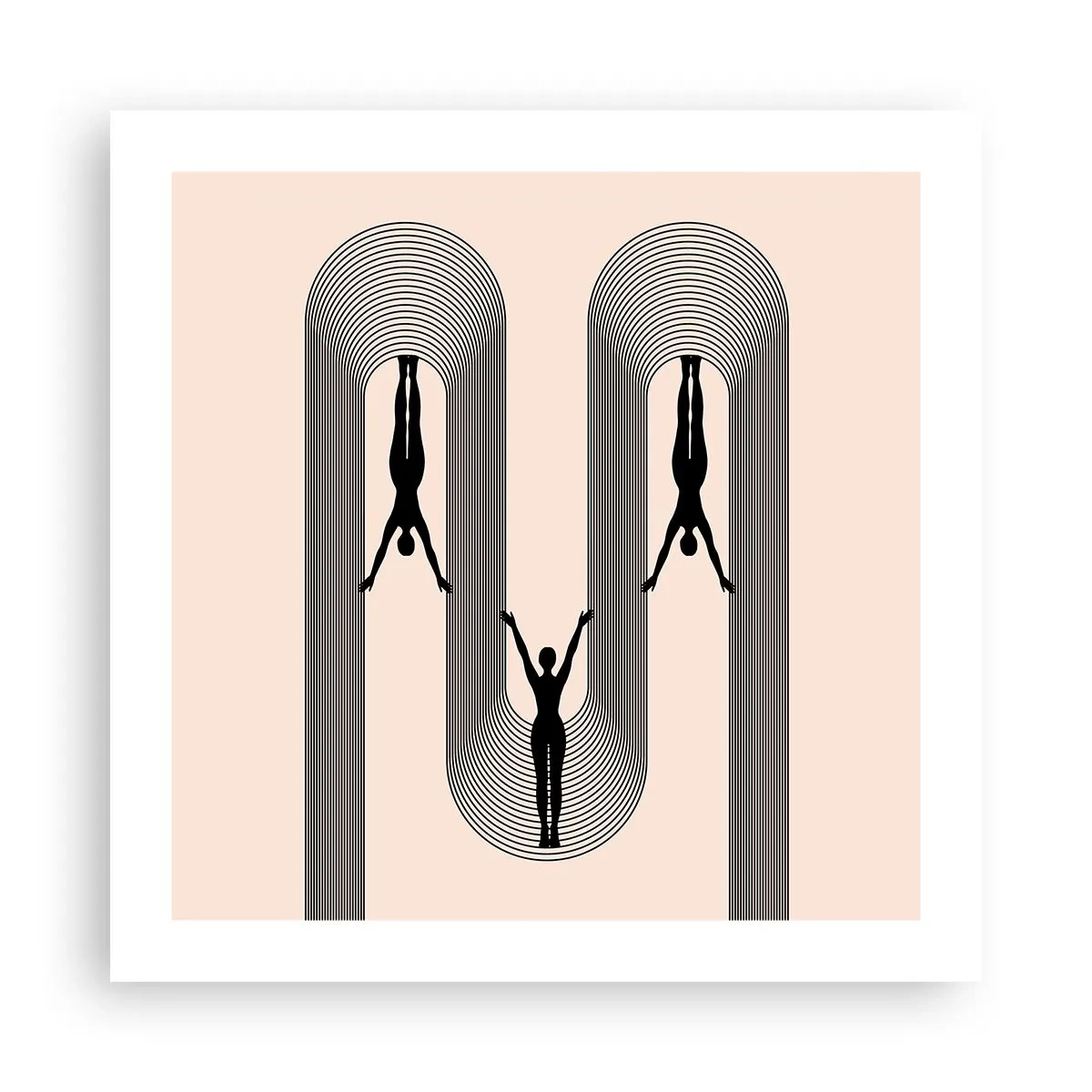 Affiche - Poster - Les jambes en l’air - 50x50 cm