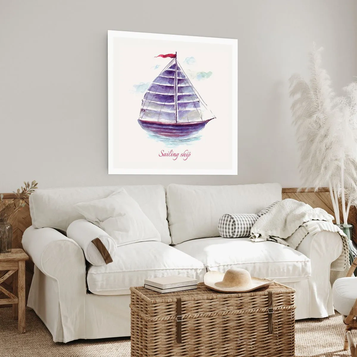 Affiche - Poster - Plein de voiles et d’eau calme - 30x30 cm