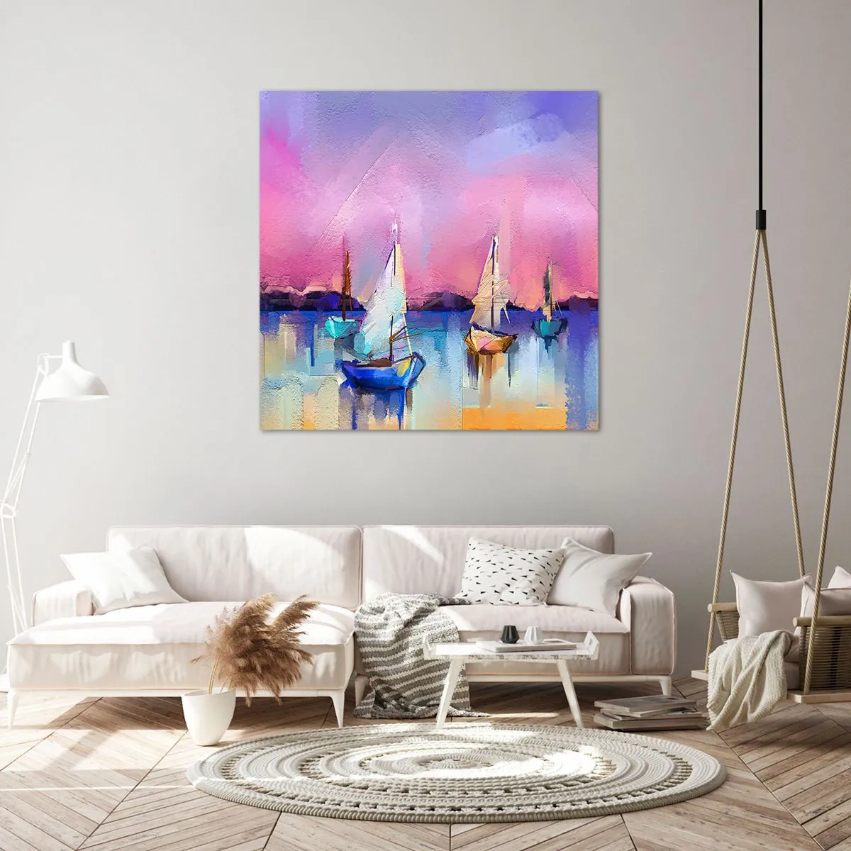 Impression sur toile - Image sur toile - Direction: les eaux larges - 40x40 cm