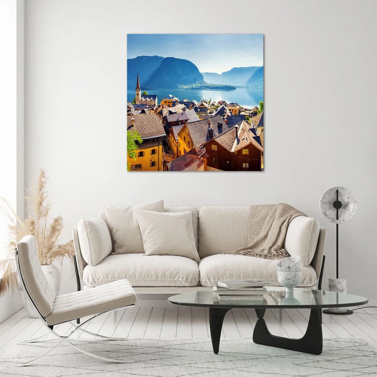 Impression sur verre - Image sur verre - ça ne pourrait pas être plus pittoresque - 60x60 cm