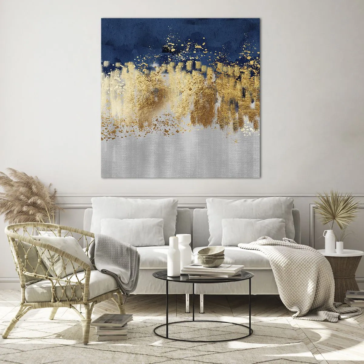 Impression sur verre - Image sur verre - Une composition moderne et pétillante - 50x50 cm