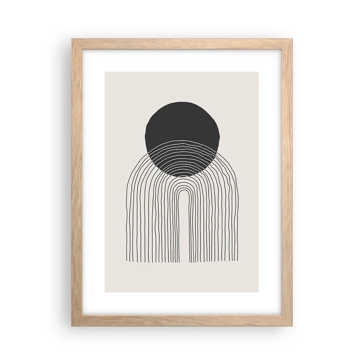 Affiche dans un chêne clair - Poster - Tremblement et confiance - 30x40 cm