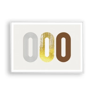 Affiche dans un cadre blanc - Poster - Ooo! - 100x70 cm