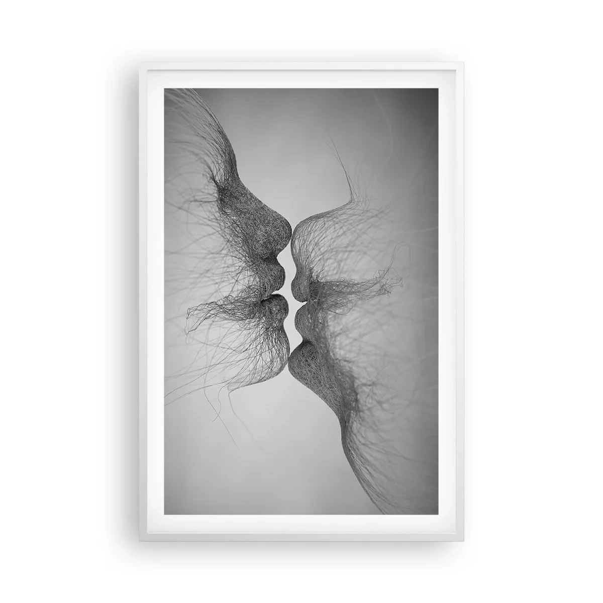 Affiche dans un cadre blanc - Poster - La bise du vent - 61x91 cm