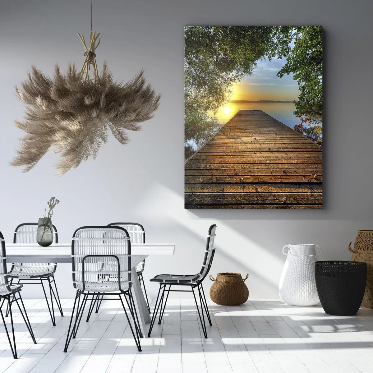 Impression sur toile - Image sur toile - Prenez votre temps, asseyez-vous - 45x80 cm