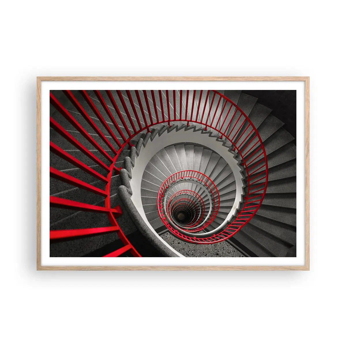 Affiche dans un chêne clair - Poster - Amusement architectural - 100x70 cm