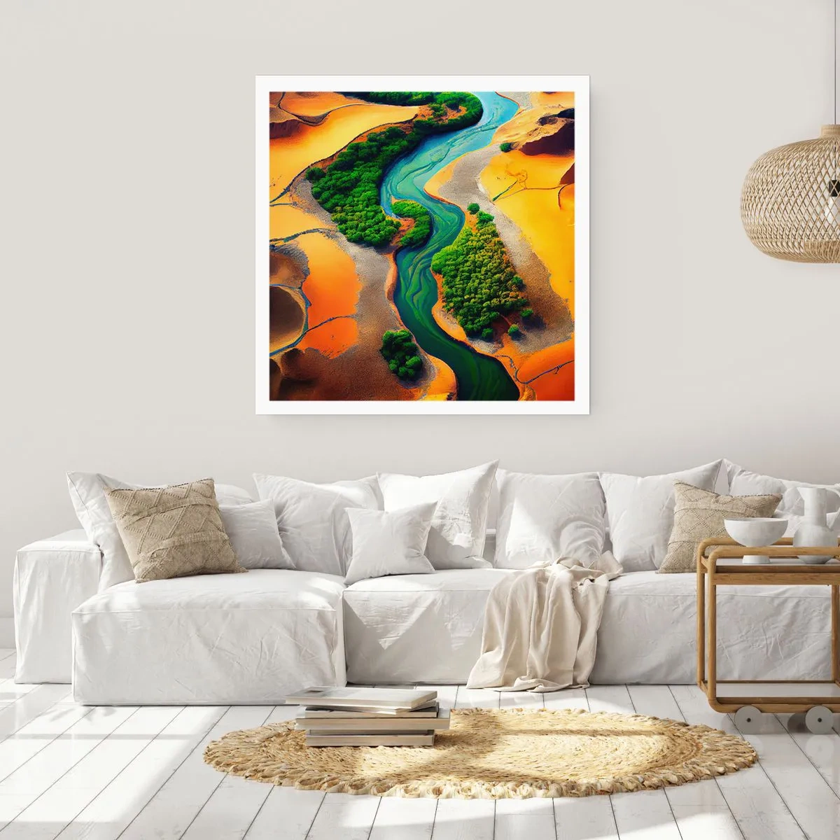 Affiche - Poster - Rivière vivifiante - 60x60 cm