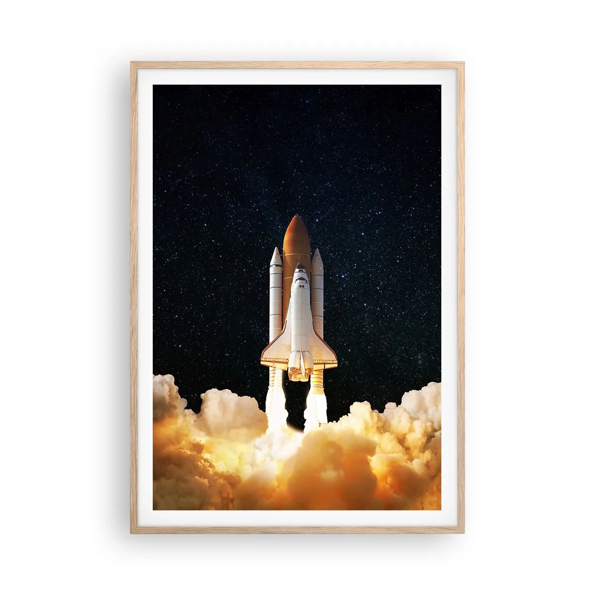 Affiche dans un chêne clair - Poster - Ad astra! - 70x100 cm