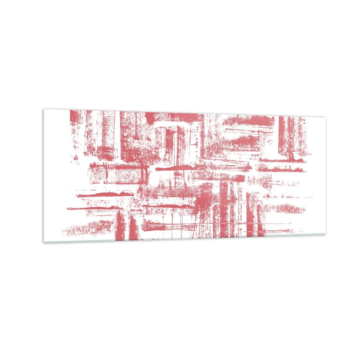 Impression sur verre - Image sur verre - La ville rouge - 100x40 cm
