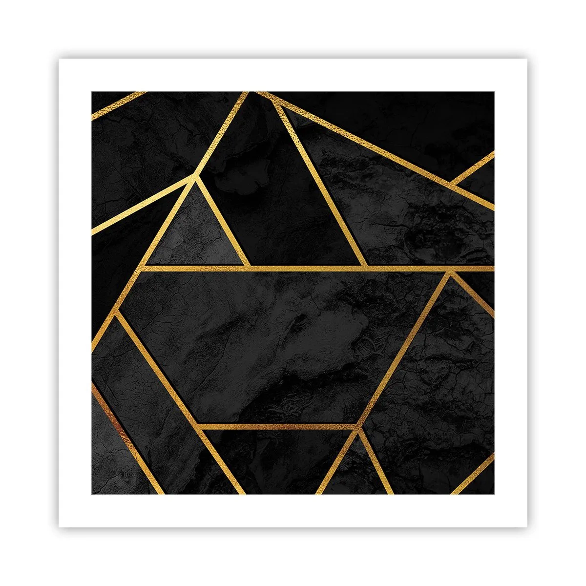 Affiche - Poster - Obscurité et éclat - 50x50 cm