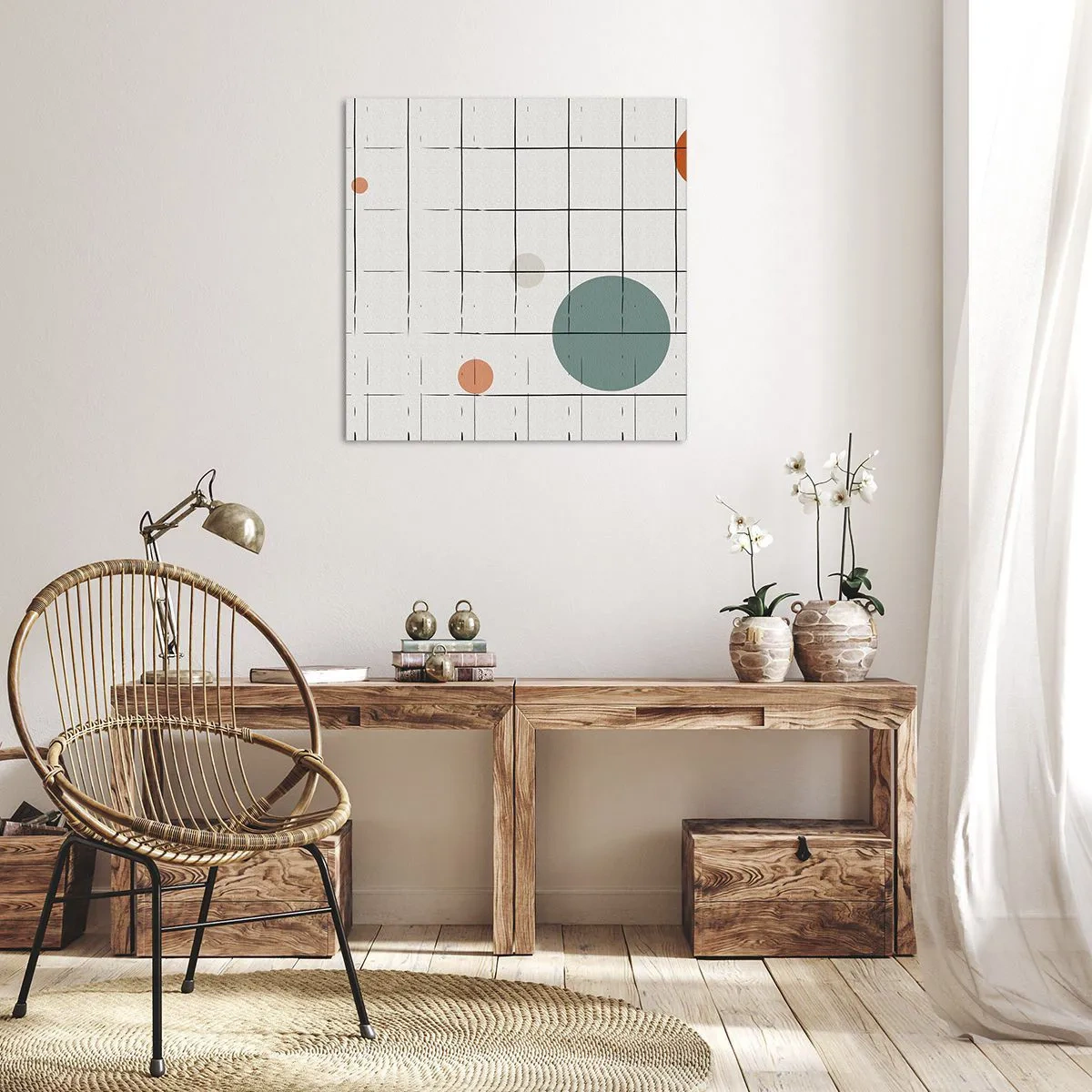 Impression sur toile - Image sur toile - Piégé. Nous ou eux ? - 30x30 cm