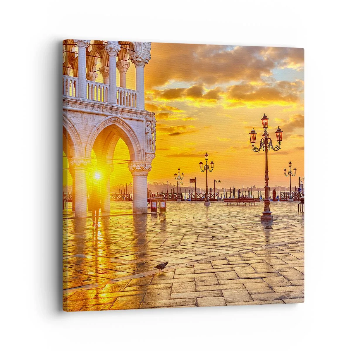 Impression sur toile - Image sur toile - Où est tout le monde? - 40x40 cm