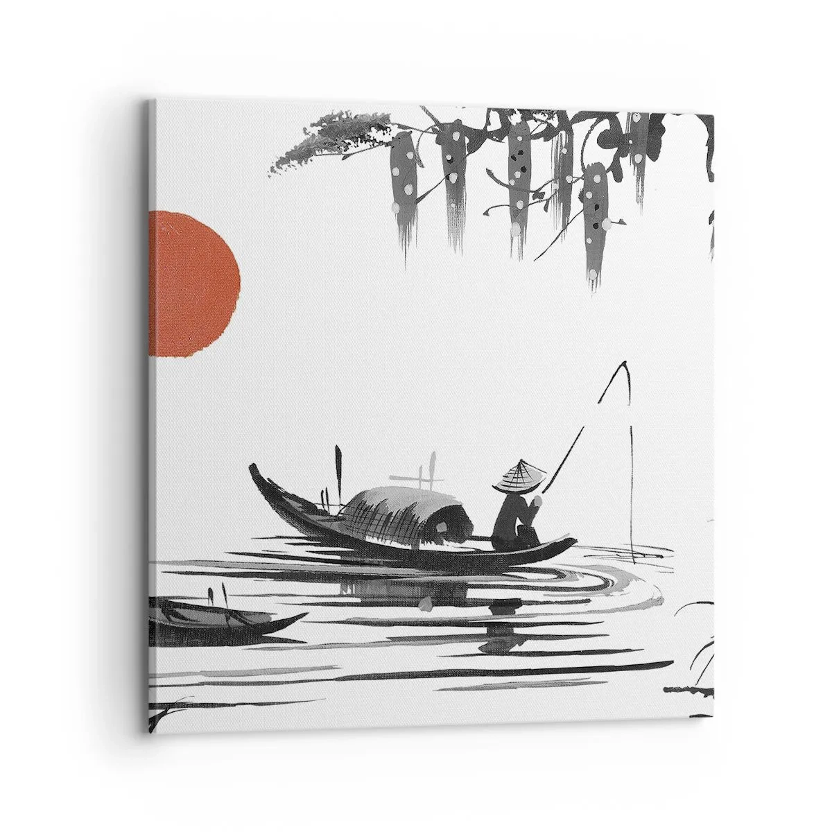 Impression sur toile - Image sur toile - Après-midi asiatique - 70x70 cm