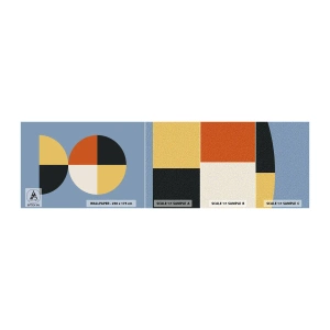 Échantillon de Papier Peint Autocollant Deluxe Sticker - Regarde et compte - Abstraction, Graphique, Art moderne - 100x30 cm