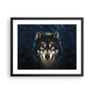 Affiche dans un cadre noir - Poster - Alpha? Et oméga - 50x40 cm