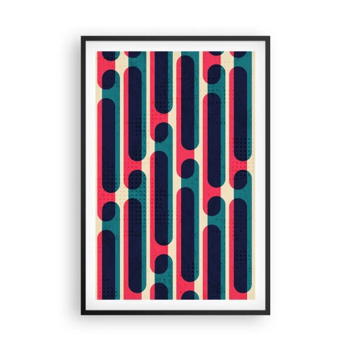 Affiche dans un cadre noir - Poster - En profondeur et sur l'avant - 61x91 cm