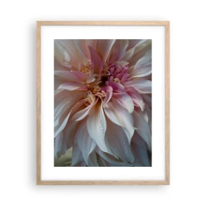 Affiche dans un chêne clair - Poster - Fraîcheur fleurissante - 40x50 cm