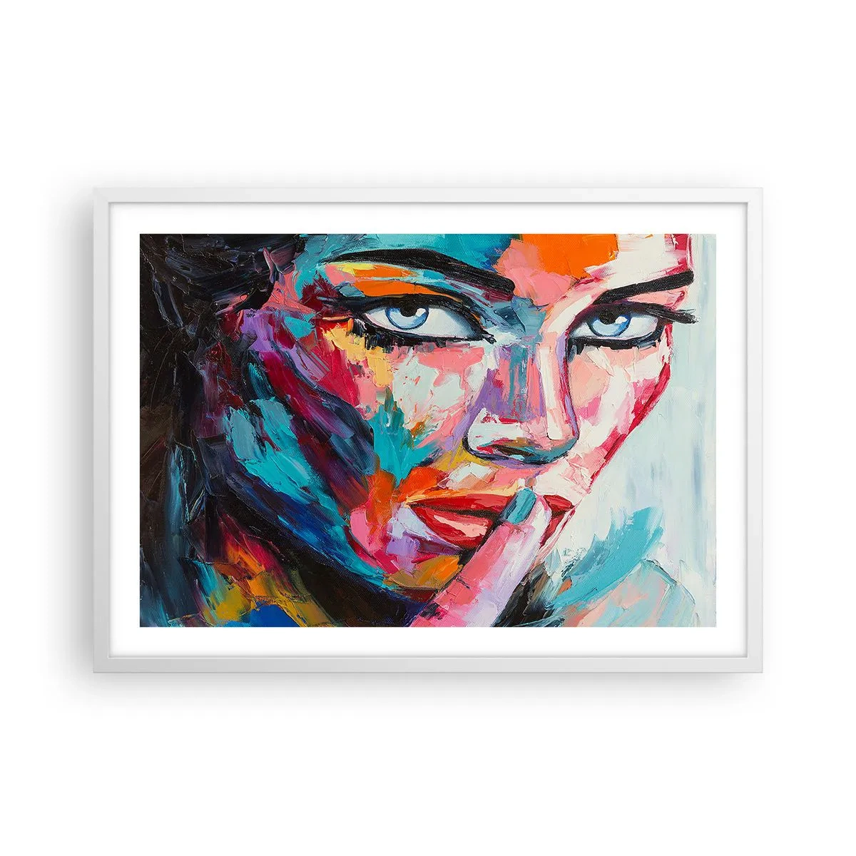 Affiche dans un cadre blanc - Poster - Notre premier secret - 70x50 cm