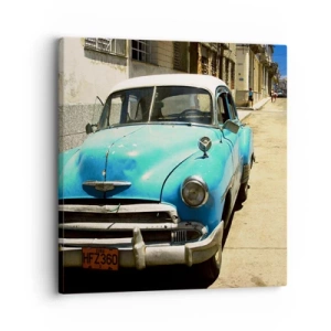 Impression sur toile - Image sur toile - Et vive Cuba ! - 30x30 cm