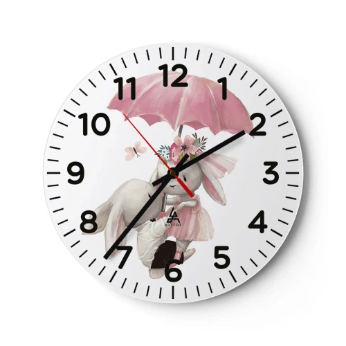 Horloge murale - Pendule murale - C'est ça l'amour - 30x30 cm