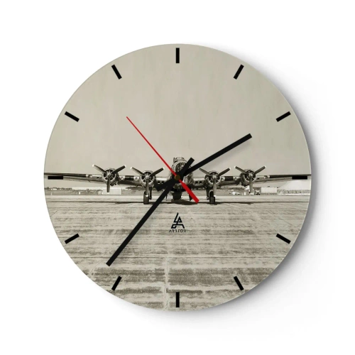 Horloge murale - Pendule murale - Toujours prêt! - 40x40 cm