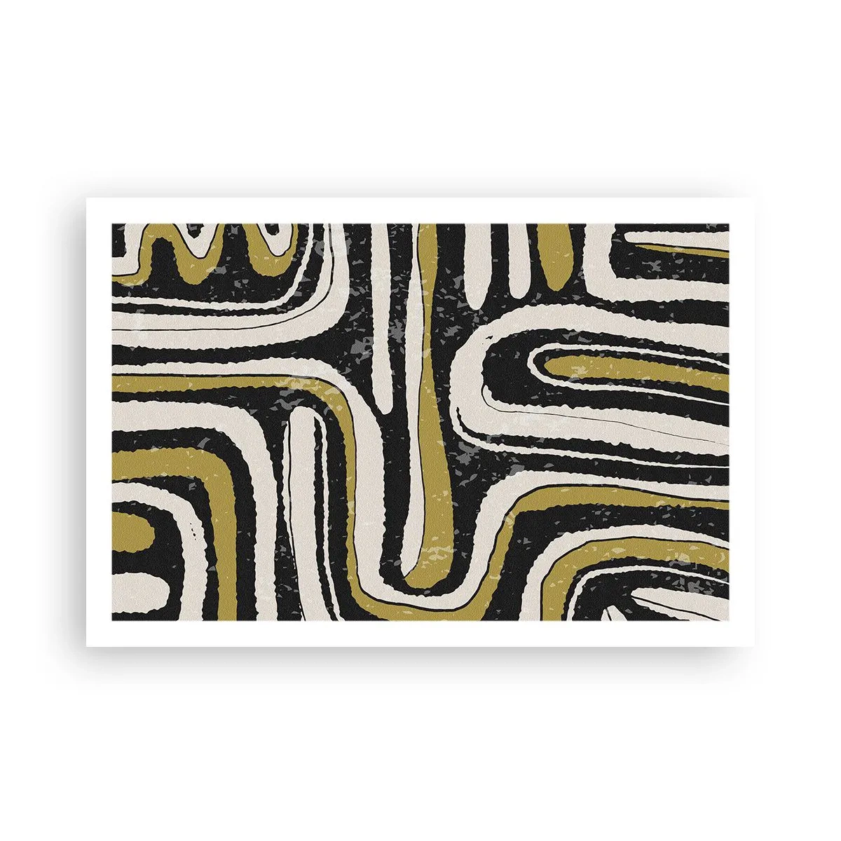 Affiche - Poster - Composition : routes et ruelles - 91x61 cm