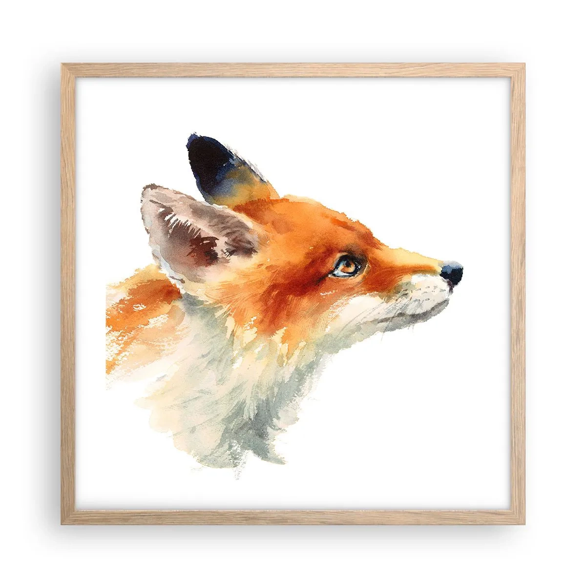 Affiche dans un chêne clair - Poster - Vous ne pouvez jamais être trop prudent - 50x50 cm