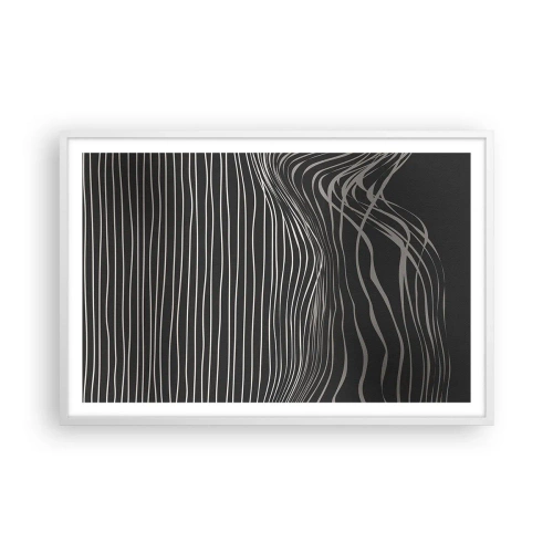 Affiche dans un cadre blanc - Poster - Rythme et accent - 91x61 cm