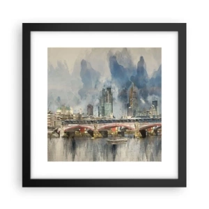Affiche dans un cadre noir - Poster - Londres dans toute sa splendeur - 30x30 cm