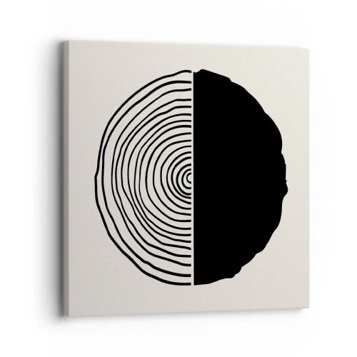 Impression sur toile - Image sur toile - Moitié-moitié - 30x30 cm