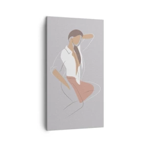 Impression sur toile - Image sur toile - Contour gracieux - 45x80 cm