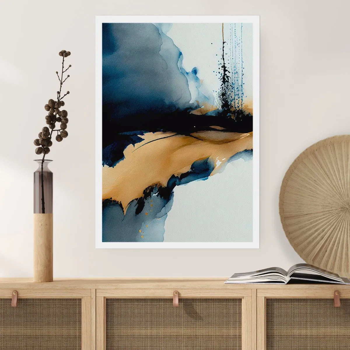 Affiche - Poster - Derrière le rideau - 40x50 cm