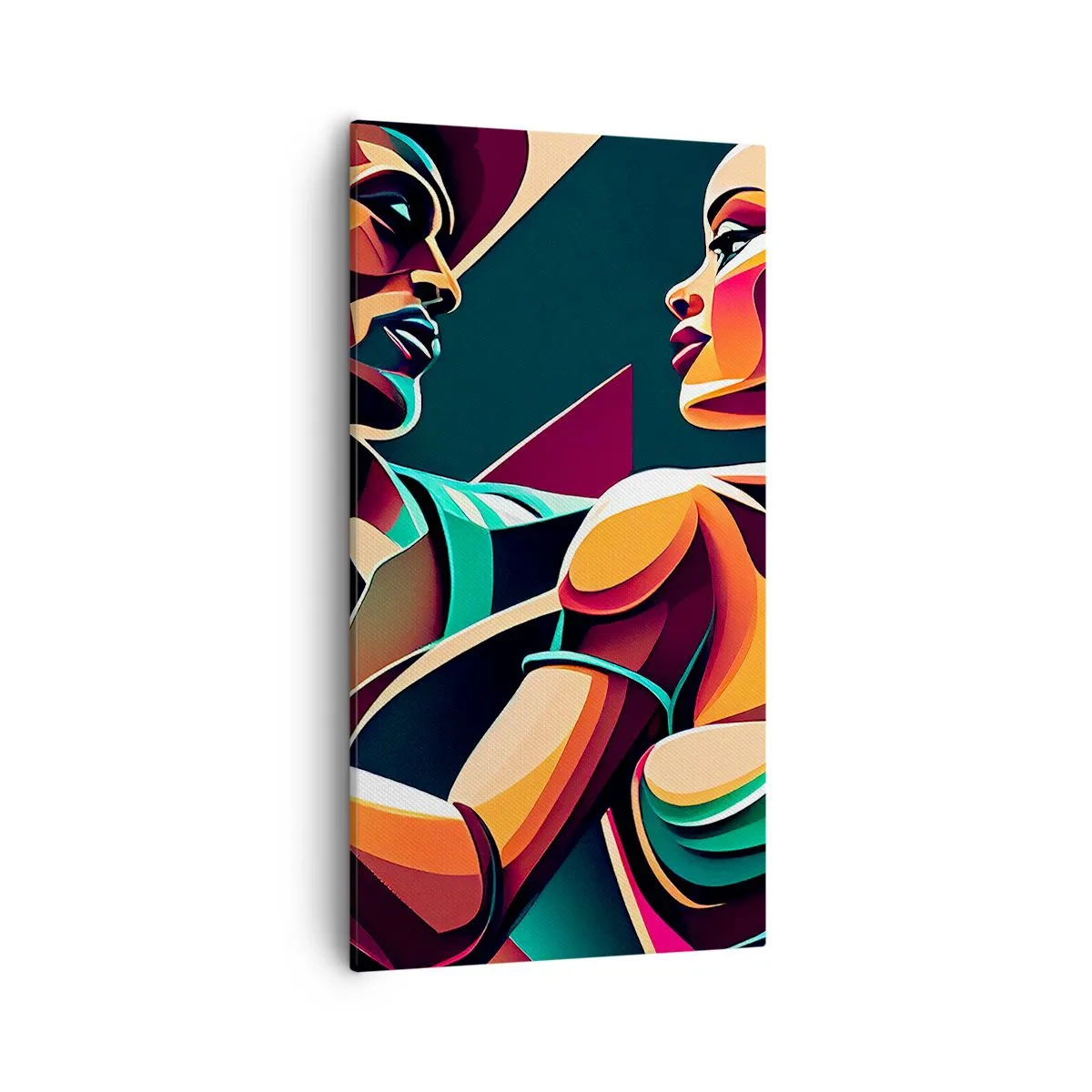 Impression sur toile - Image sur toile - Au rythme du coeur - 55x100 cm