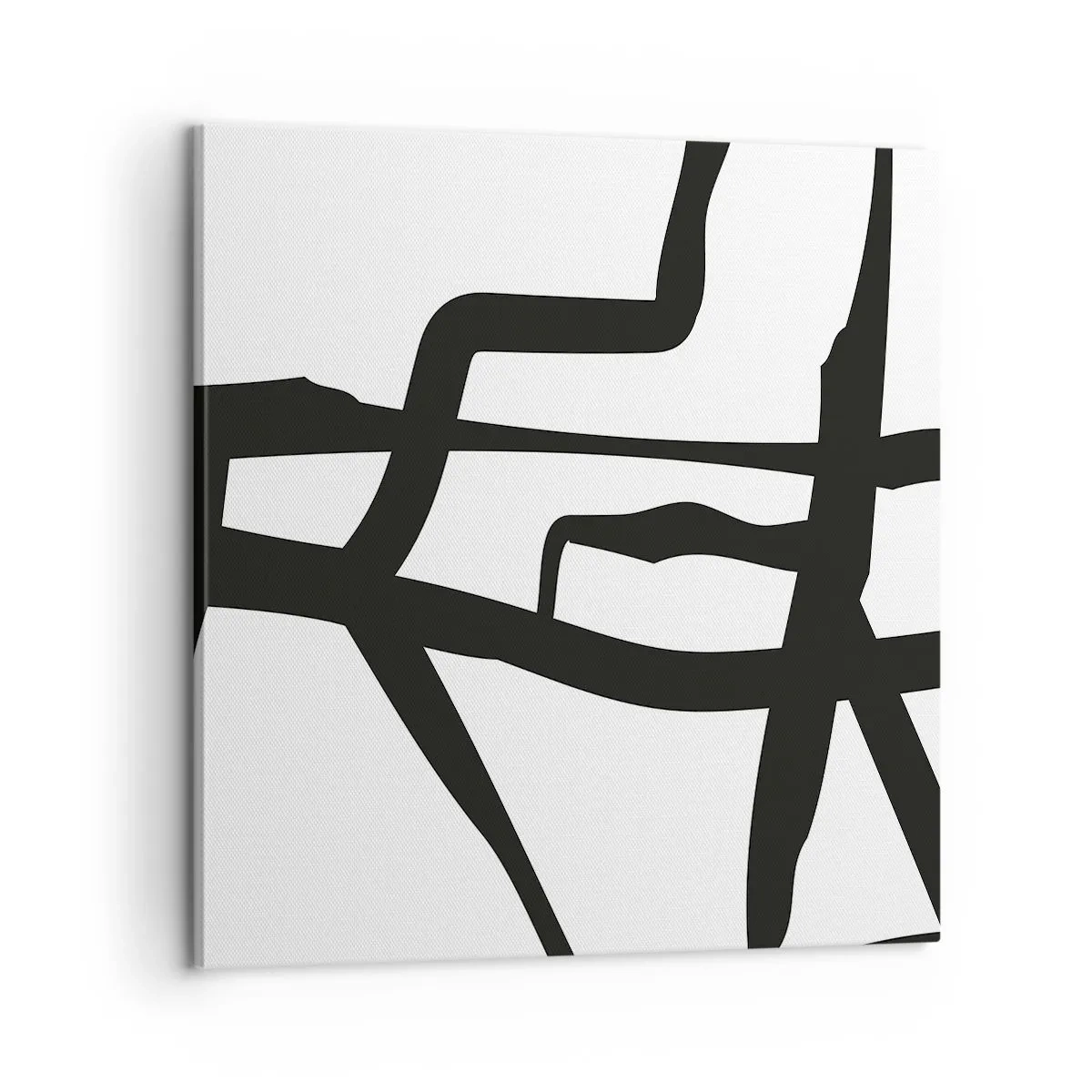 Impression sur toile - Image sur toile - Conception noir et blanc - 60x60 cm