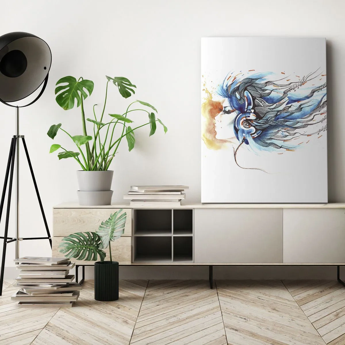 Impression sur toile - Image sur toile - Que la musique joue - 55x100 cm