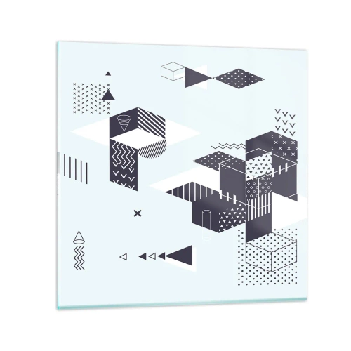 Impression sur verre - Image sur verre - Dans l'âme d'un mathématicien - 70x70 cm