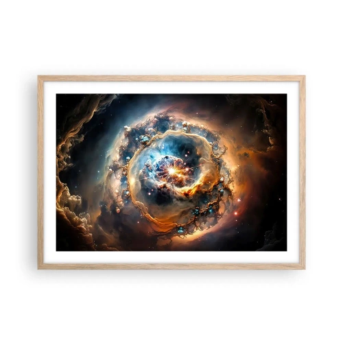 Affiche dans un chêne clair - Poster - Le début - 70x50 cm